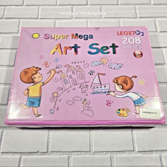 208 PCS Art Supplies Drawing Kit for Kids Adults Set with Double Sided Trifold - Picture 8 of 14